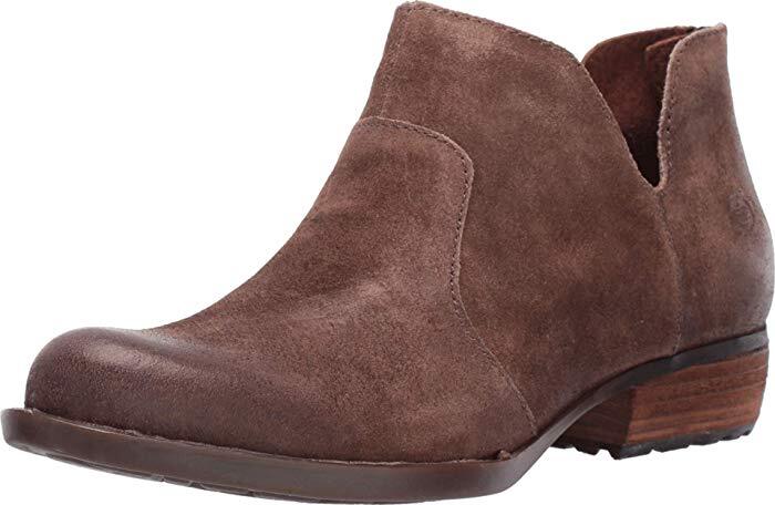 Born Kerri Women's Dress Zip Boots D89955 Taupe Leather
